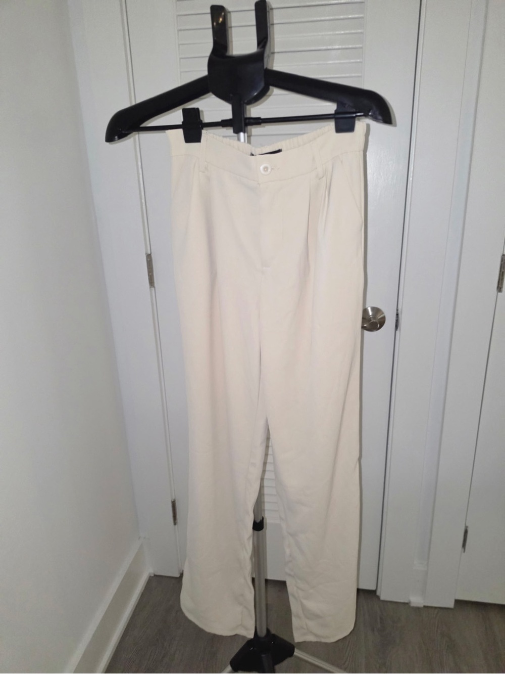 Rewash Cream Straight-Leg Trousers